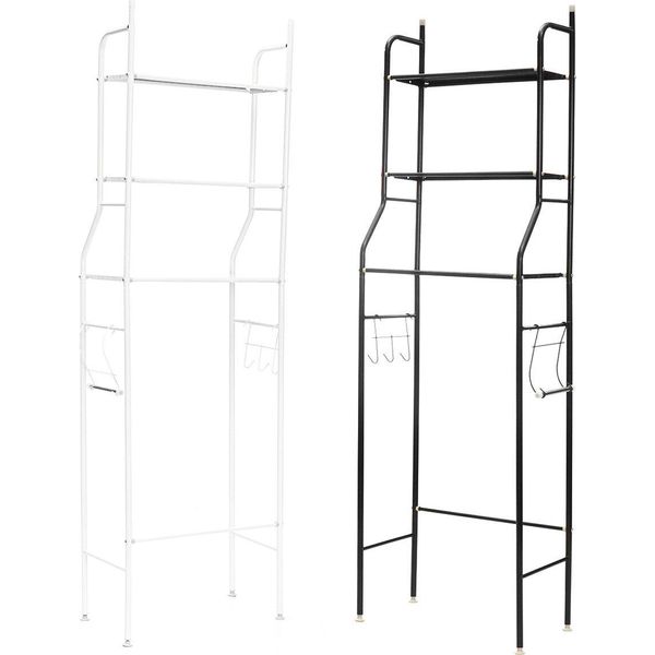 Scaffale Per 3 Animali Sopra La Toilette/Bagno/Servizio Lavanderia/Lavatrice - Bianco-image
