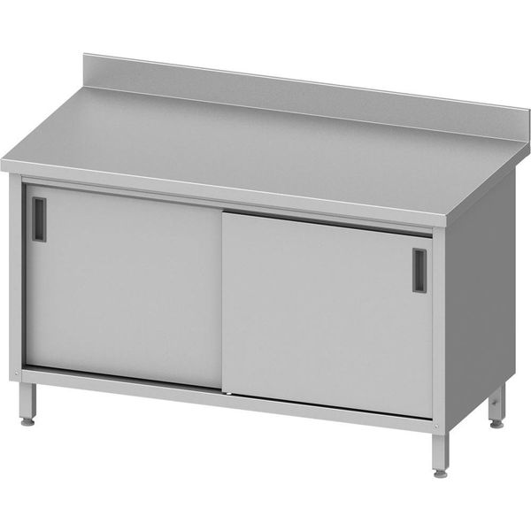 Armadio Da Lavoro Eco Con Ante Scorrevoli 1200X700X850 Mm, Con Alzatina-image