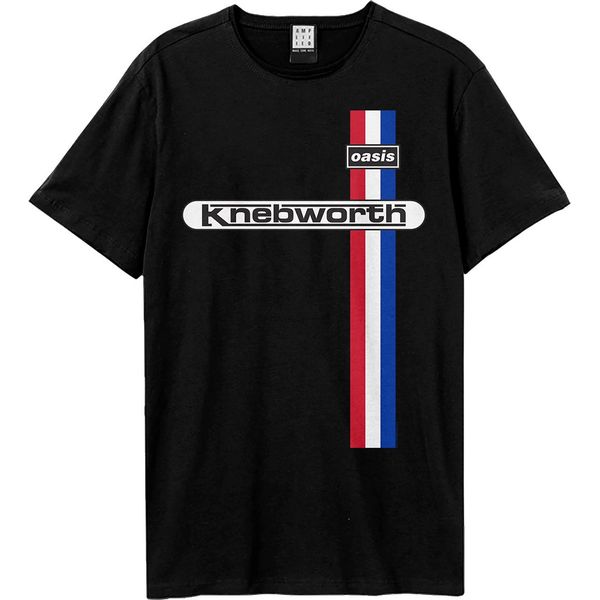 Amplified - Maglietta "Knebworth"" Per Uomo/Donna Unisex GD2193 (L) (Nero)"-image