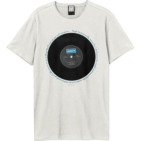 Oasis - Maglietta "Live Forever"" Unisex Uomo/Donna GD2197 (L) (Bianco Sporco)"-image