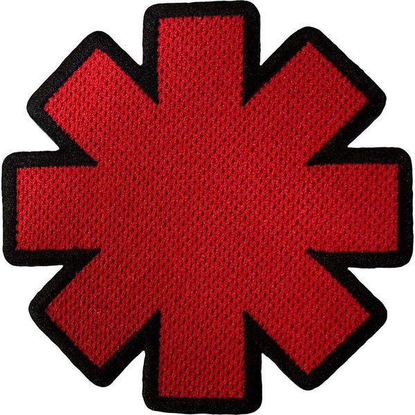 Red Hot Chilli Peppers - Toppa Con Stella Applicata Con Il Ferro, Scollatura In Tessuto RO12905 (Taglia Unica) (Rosso/Nero)-image