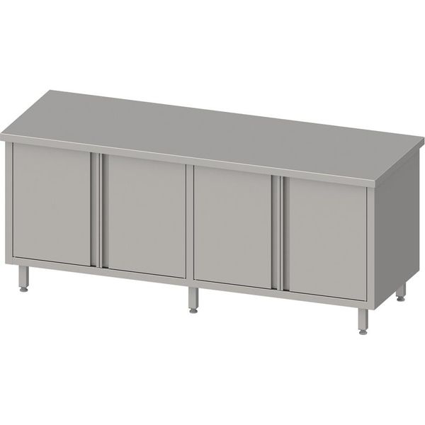 Armadio Da Lavoro Con Ante A Battente 2000X700X850 Mm, Senza Supporto, Saldato-image