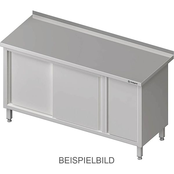 Armadio Da Lavoro Con Ante Scorrevoli, 1400X600X850 Mm, Con Armadio Con Ante A Battente A Sinistra, Con Supporto, Saldato-image