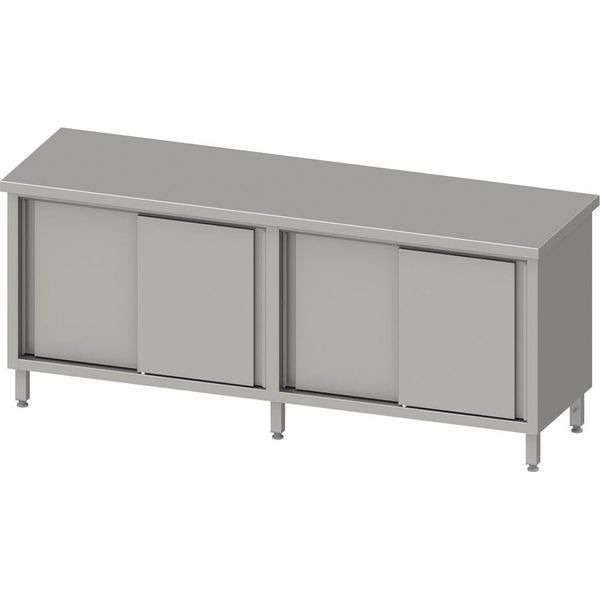 Armadio Passante Con Ante Scorrevoli 2000X600X850 Mm, Senza Alzatina, Saldato-image