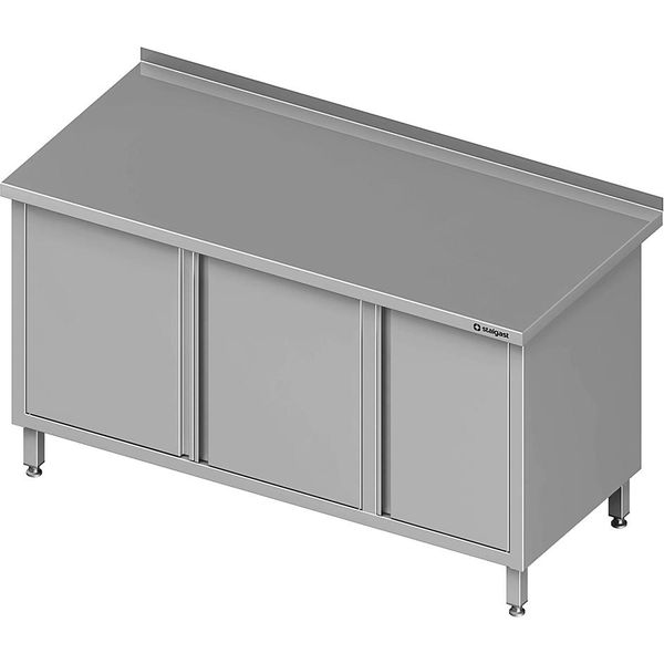 Armadio Da Lavoro Con Ante A Battente 2000X700X850 Mm, Con Armadio Ad Ante A Battente A Destra, Con Supporto, Saldato-image