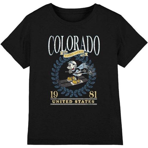 Disney - Maglietta "Colorado Ski"" Per Bambini TV3264 (104) (Nero)"-image