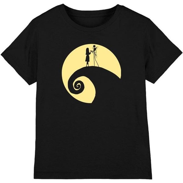 The Nightmare Before Christmas - Maglietta Per Bambini TV3279 (104) (Nero)-image