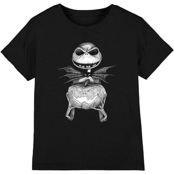The Nightmare Before Christmas - Maglietta Per Bambini TV3323 (116) (Nero)-image