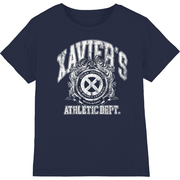 Marvel - Maglietta "X-Men Athletic Dept"" Per Bambini TV3338 (104) (Blu Navy)"-image