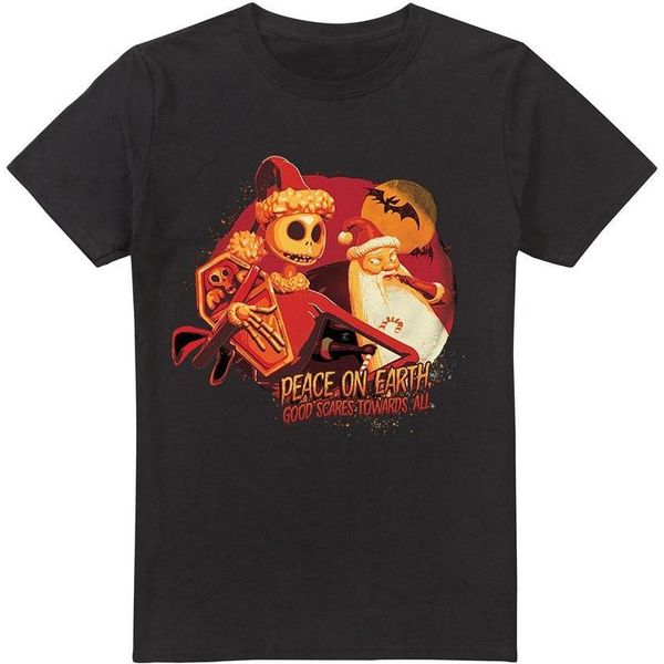 Maglietta The Nightmare Before Christmas - "Il Bene Fa Paura A Tutti"" Per Uomo TV3378 (Xxl) (Nero)"-image