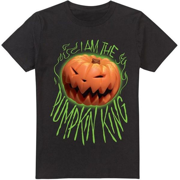 The Nightmare Before Christmas - Maglietta "I Am The Pumpkin King"" Da Uomo TV3411 (M) (Nero)"-image