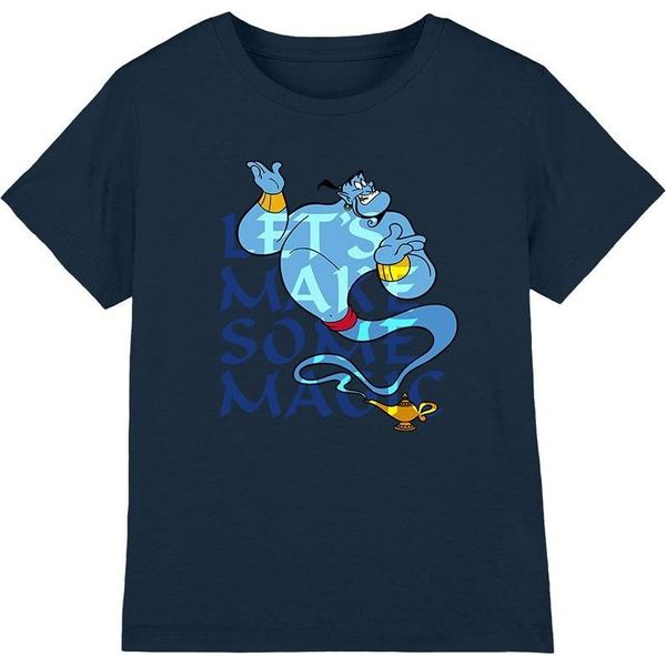 Aladdin - Maglietta "Let's Make Some Magic"" Per Bambini TV3430 (116) (Blu Navy)"-image