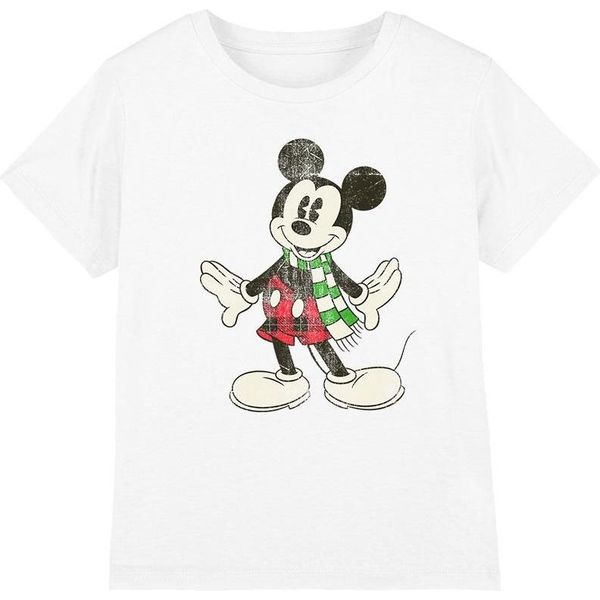 Disney - Maglietta Per Bambini - Disegno Natalizio TV3437 (152-158) (Bianco)-image