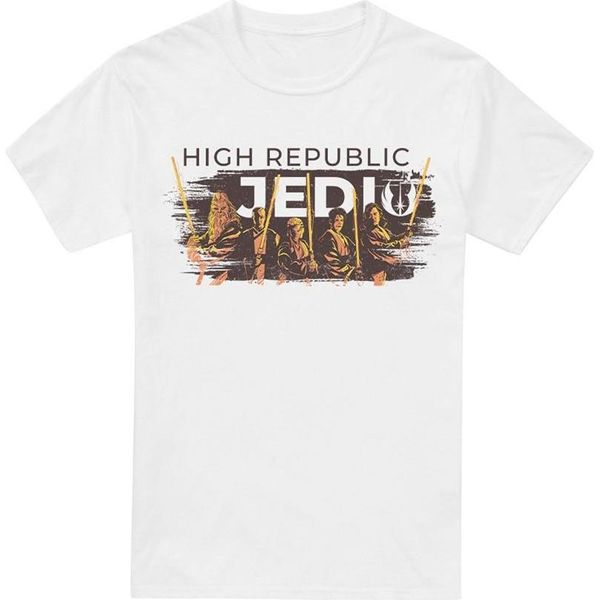 Star Wars: L'accolito - Maglietta "Alta Repubblica Jedi"" Da Uomo TV3453 (Xxl) (Bianco)"-image