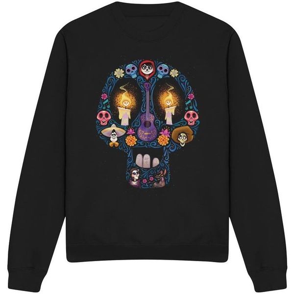 Coco - Felpa "Day Of The Dead"" Per Bambini/Donne Unisex TV3461 (Xxl) (Schwarz)"-image