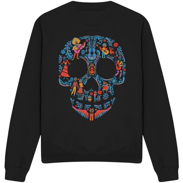 Coco - Felpa "Day Of The Dead"" Per Uomo/Donna Unisex TV3474 (L) (Nero)"-image