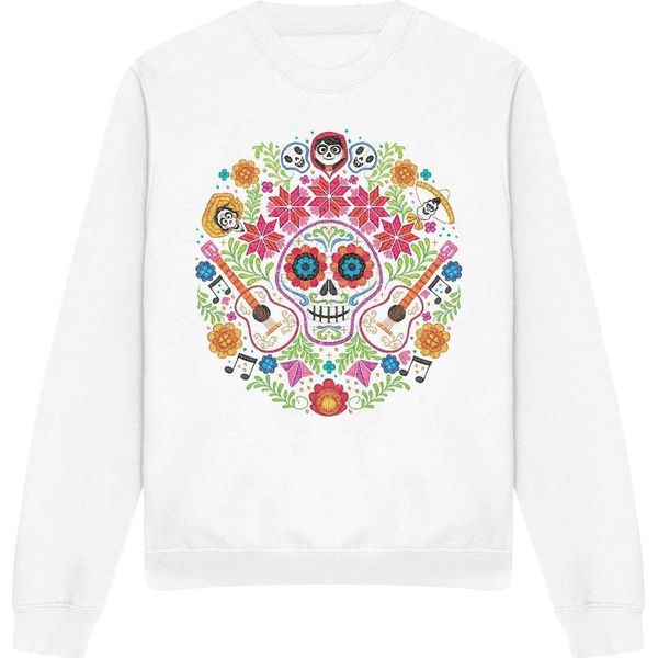 Coco - Felpa "Day Of The Dead"" Per Bambini/Ragazzi Unisex TV3492 (Xl) (Bianco)"-image