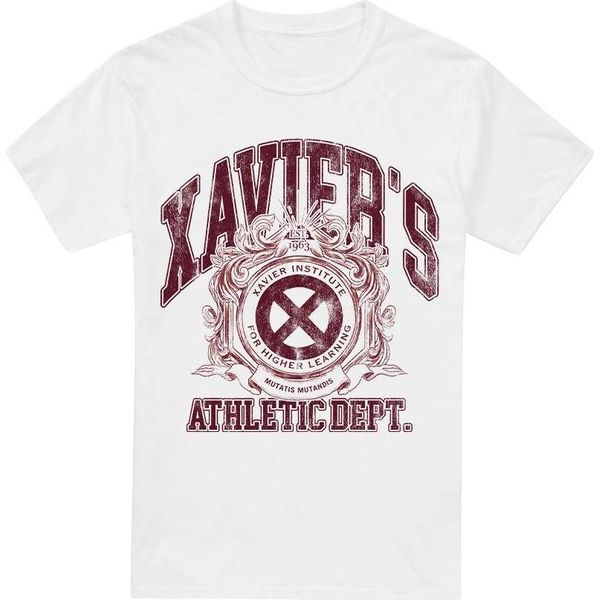 Marvel - Maglietta "X-Men Athletic Dept"" Da Uomo TV3498 (S) (Bianco)"-image
