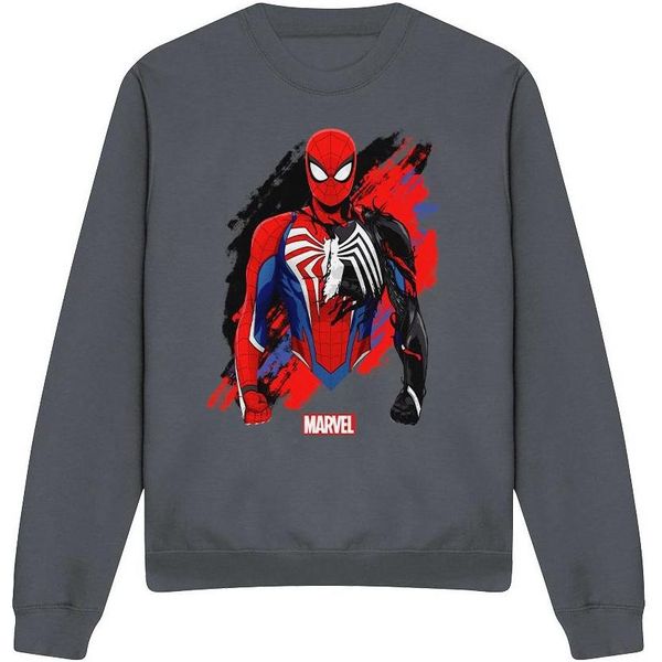 Spider-Man - Felpa "Symbiote"" Per Uomo/Donna Unisex TV3511 (M) (Charcoal)"-image