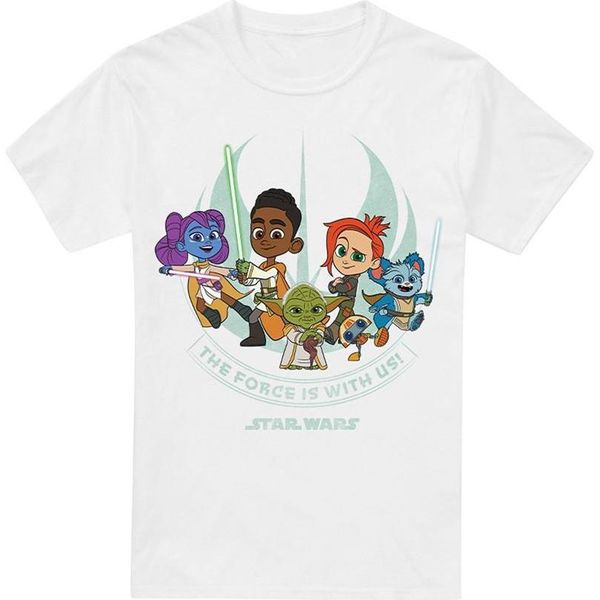 Star Wars - Maglietta "Giovane Jedi Avventura La Forza è Con Noi"" Per Bambini TV3529 (3XL) (Weiß)"-image