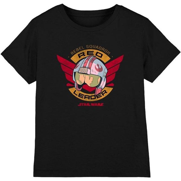 Star Wars - Maglietta "Red Leader"" Per Bambini TV3643 (128) (Nero)"-image