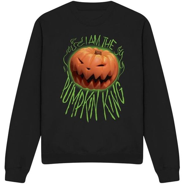 The Nightmare Before Christmas - Felpa "I Am The Pumpkin King"" FüR Herren/Damen Unisex TV3681 (L) (Schwarz)"-image