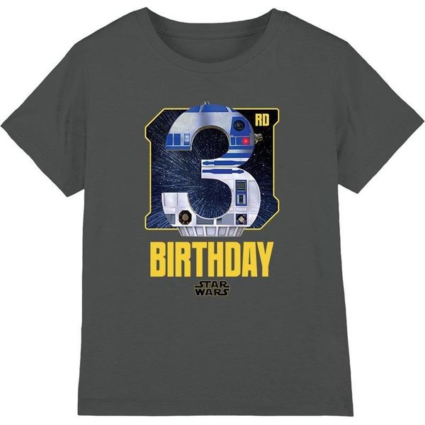Star Wars - Maglietta Per Bambini - 3° Compleanno TV3799 (152-158) (Carbone)-image