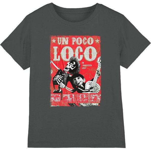 Coco - Maglietta "Un Poco Loco"" Per Bambini TV3915 (116) (Carbone)"-image