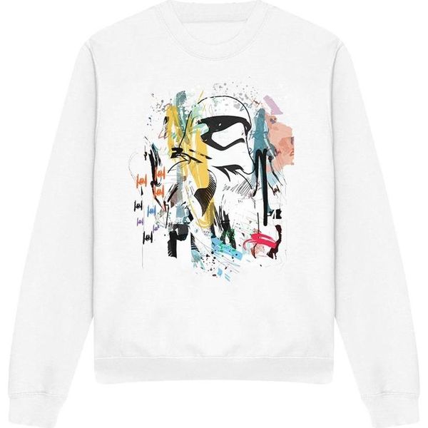Star Wars - Felpa Da Uomo/Donna Unisex TV3920 (S) (Bianco)-image