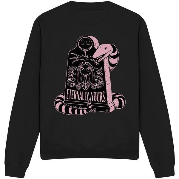 The Nightmare Before Christmas - Felpa "Eternally Yours"" Per Bambini/Ragazzi Unisex - Valentinstag TV3997 (Xxl) (Schwarz)"-image