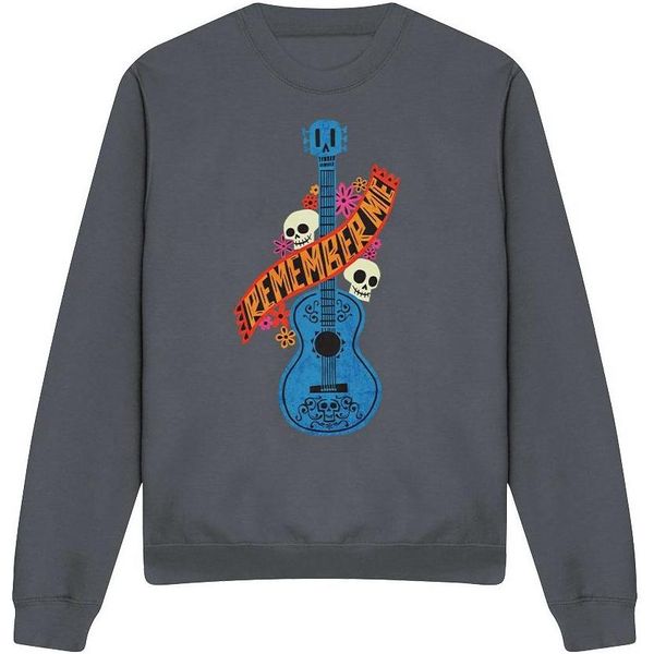 Coco - Felpa "Remember Me"" Per Uomo/Donna Unisex TV4024 (L) (Carbone)"-image