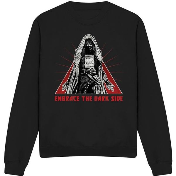 Star Wars: L'accolito - Felpa "Abbraccia Il Lato Oscuro Della Forza"" Per Uomo/Donna Unisex TV4071 (Xl) (Nero)"-image