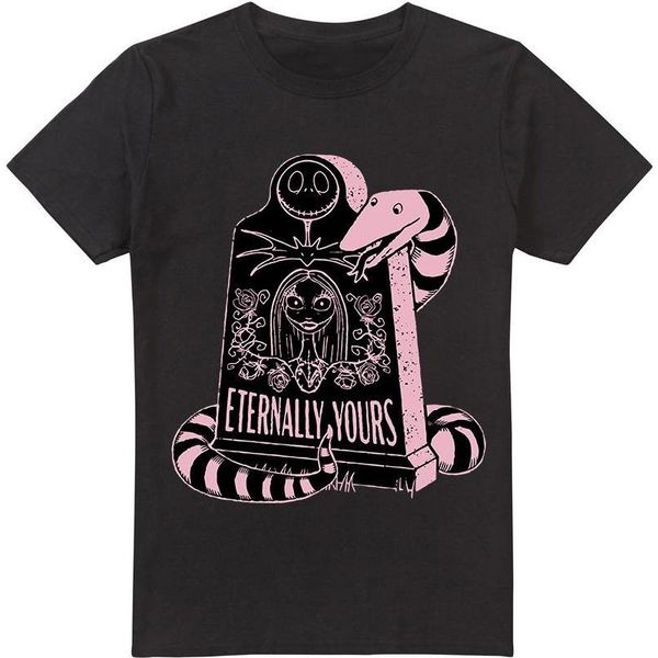 The Nightmare Before Christmas - Maglietta "Eternally Yours"" Per Bambini - Valentinstag TV4105 (Xl) (Schwarz)"-image