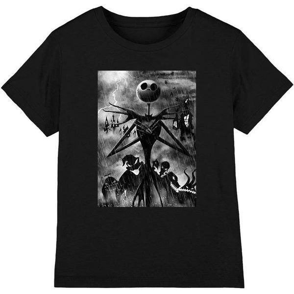 The Nightmare Before Christmas - Maglietta Per Bambini TV4109 (116) (Nero)-image