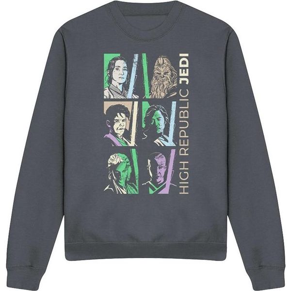 Star Wars: L'accolito - Felpa "Alta Repubblica Jedi"" Per Uomo/Donna Unisex TV4203 (Xl) (Carbone)"-image