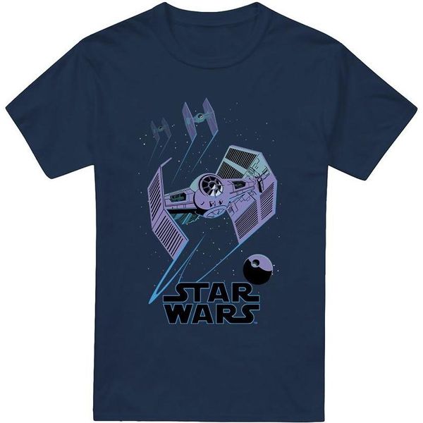 Star Wars - Maglietta Da Uomo "Death Star Defenders"" TV4270 (Xl) (Blu Navy)"-image