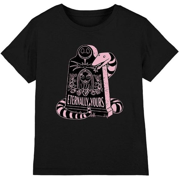 The Nightmare Before Christmas - Maglietta "Eternally Yours"" Per Bambini - Valentinstag TV4294 (152-158) (Schwarz)"-image