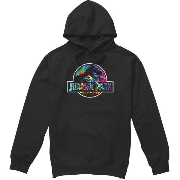 Jurassic Park - Felpa Con Cappuccio "Prehistoric Groove"" Per Uomo TV4380 (Xl) (Nero)"-image