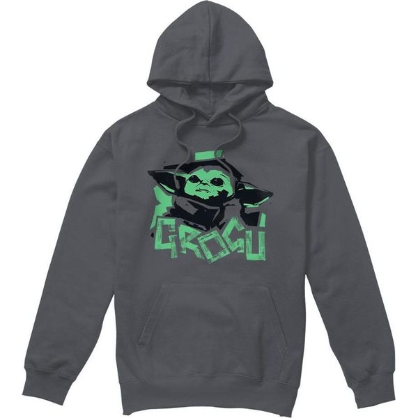 Star Wars: The Mandalorian - Felpa Con Cappuccio Da Uomo TV4407 (Xxl) (Charcoal)-image