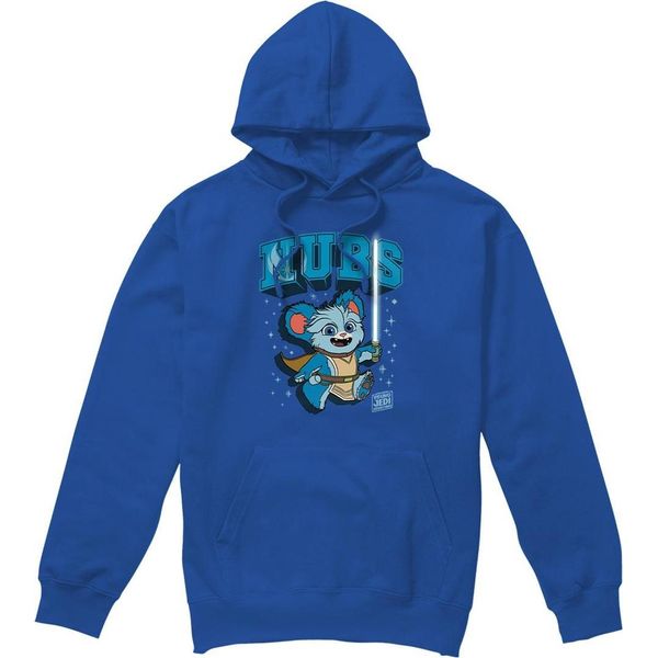 Star Wars - Felpa Con Cappuccio "Young Jedi Adventure Nubs"" Da Uomo TV4458 (L) (Blu Reale)"-image