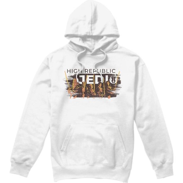 Star Wars: L'accolito - Felpa Con Cappuccio "Alta Repubblica Jedi"" Per Uomo TV4465 (Xxl) (Bianco)"-image