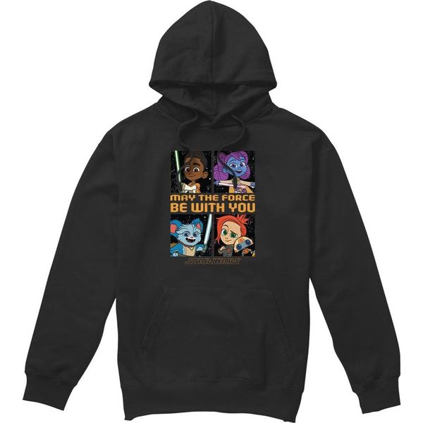 Star Wars - "Giovane Jedi Avventura Tra Le Stelle"" Felpa Con Cappuccio Da Uomo TV4459 (Xxl) (Nero)"-image