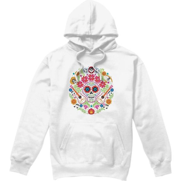 Coco - Felpa Con Cappuccio "Day Of The Dead"" Per Uomo TV4542 (M) (Bianco)"-image