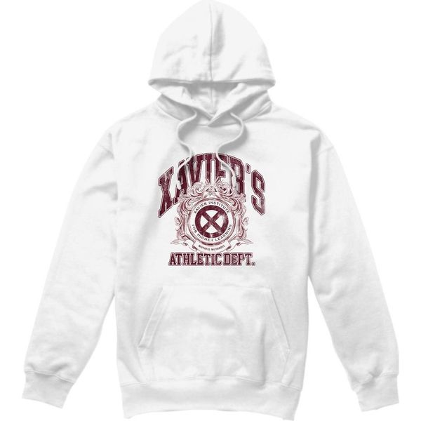 Marvel - Felpa Con Cappuccio "X-Men Athletic Dept"" Da Uomo TV4594 (L) (Bianco)"-image