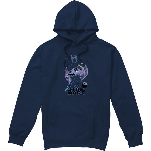 Star Wars - Felpa Con Cappuccio "Death Star Defenders"" Da Uomo TV4634 (Xl) (Blu Navy)"-image