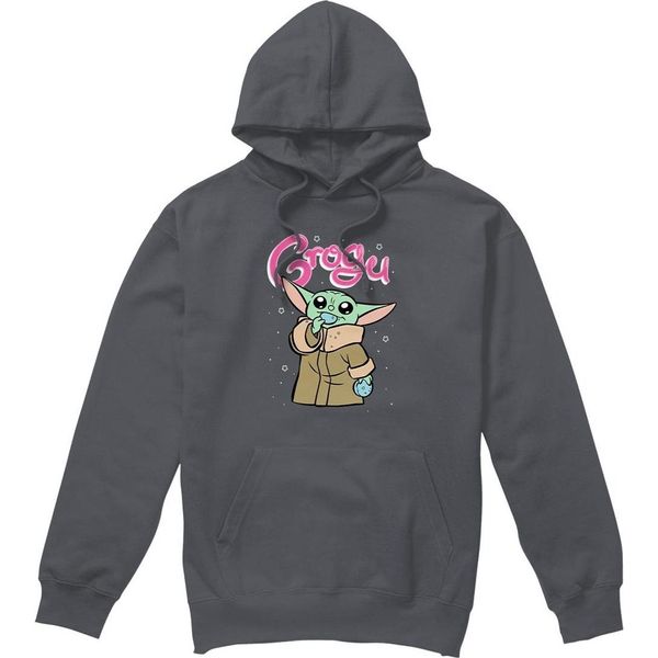 Star Wars: The Mandalorian - Felpa Con Cappuccio Da Uomo TV4635 (M) (Charcoal)-image