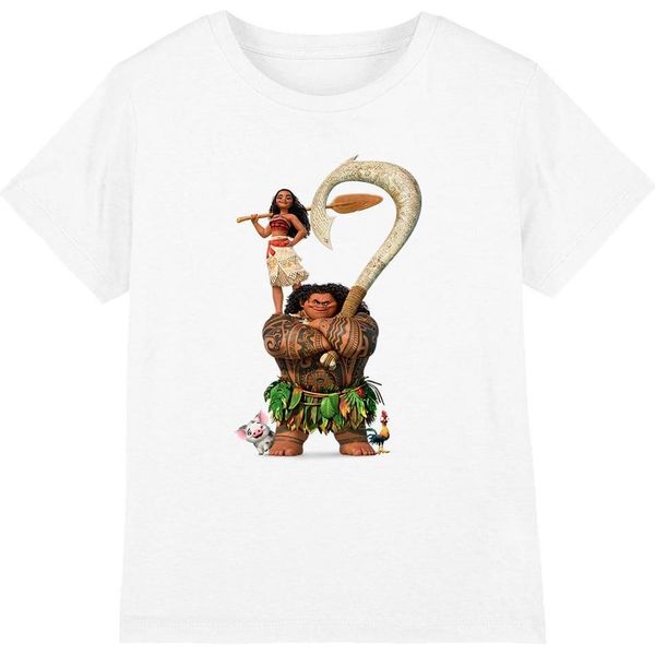 Moana - Maglietta Per Bambini TV4648 (104) (Bianco)-image