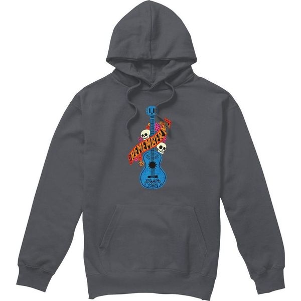 Coco - Felpa Con Cappuccio "Remember Me"" Da Uomo TV4678 (L) (Charcoal)"-image