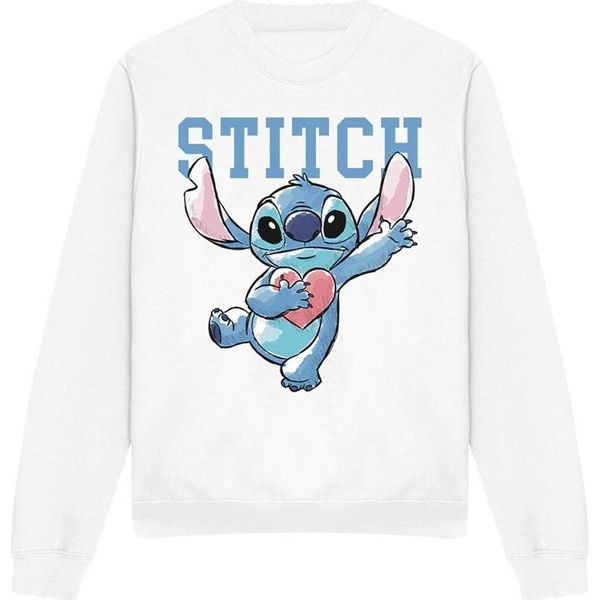 Lilo & Stitch - Felpa "Clutching Hearts"" FüR Herren/Damen Unisex TV4817 (M) (Weiß)"-image