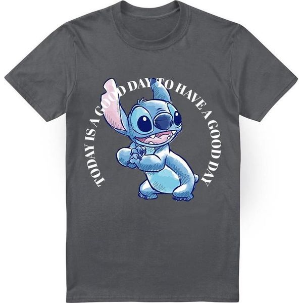 Lilo & Stitch - Maglietta "Good Day"" Da Uomo TV4814 (3XL) (Carbone)"-image
